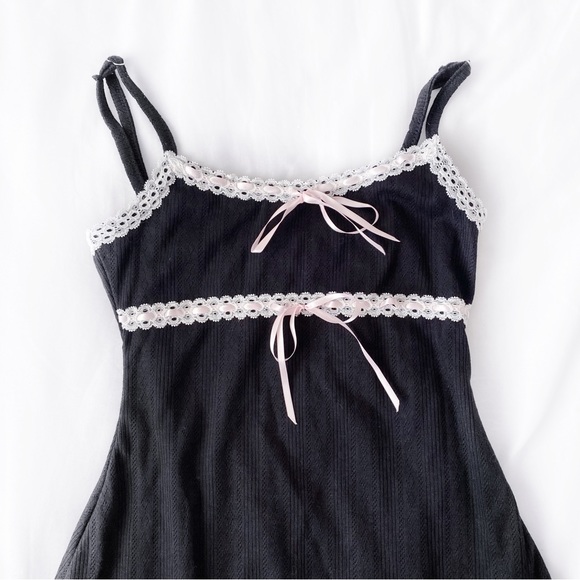 Edikted Pointelle Mini Dress - Picture 2 of 5